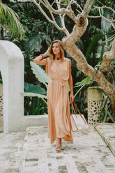 Mira Long Dress // New Moon Plain