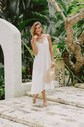 Nina Long Dress // New Moon Plain