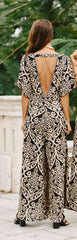 Amy Long Jumpsuit // Mystic Heart Print