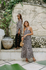 Tala Long Dress // Tribal Moon Print