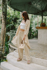 Maya Long Kimono // Nomad Border Print