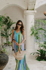 Laya Long Dress // Eclipse Fade Tie Dye