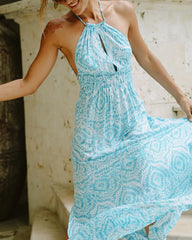 Brisa Multiwear Long Dress // Ocean Mandala Print