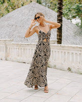 Lani Long Dress // Mystic Heart Print