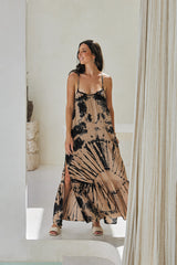 Ember Long Dress & Lycra Bra – Funky Tie Dye
