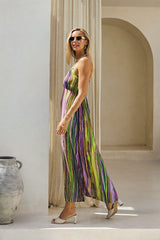 Delphine Long Dress – Boho Waves Tie Dye