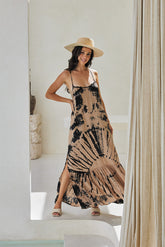 Ember Long Dress & Lycra Bra – Funky Tie Dye