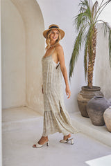 Ember Long Dress & Lycra Bra – Mystical Print