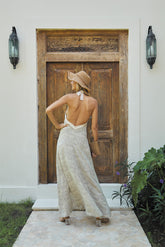 Mayra Long Dress – Mystical Print