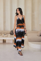 Adeline Long Dress – Color Burst Tie Dye