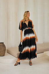 Regalia Long Jumpsuit – Color Burst Tie Dye