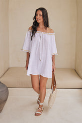 Aurora Blouse – Solid with Fringe & Lace Fusion