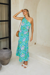 Oceana Long Dress – Kaleidoscopic Print