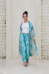 Dahlia Long Kimono – Snake Lux Print