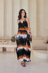 Adeline Long Dress – Color Burst Tie Dye