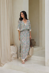 Solstice Long Tunic – Psychedelic Print with Lace