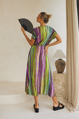 Mirage Long Dress – Boho Waves Tie Dye