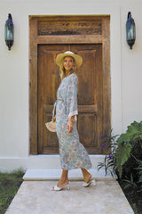 Gypsy Kimono & Top – Psychedelic Print with Lace