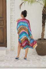 Odyssey Top Kimono – Striped Savanna Tie Dye