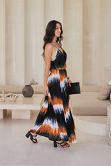 Adeline Long Dress – Color Burst Tie Dye