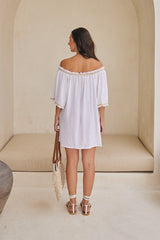 Aurora Blouse – Solid with Fringe & Lace Fusion