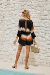 Eternity Short Jumpsuit – Color Burst Tie Dye