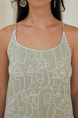 Nexus Long Dress – Artful Print