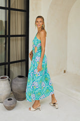 Oceana Long Dress – Kaleidoscopic Print