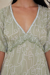 Urbanite Short Tunic – Artful Print Sand