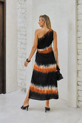 Evengeline Long Dress – Color Burst Tie Dye
