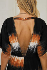 Regalia Long Jumpsuit – Color Burst Tie Dye