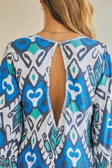 Luxuria Long Kaftan – Kaleidoscopic Print