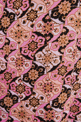 Aurora Long Dress – Psychedelic Print with Lace