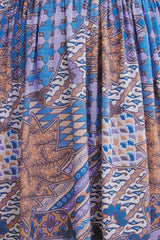 Pantheon Long Dress – Vintage Print Embroidered