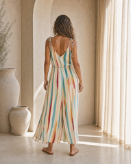 Sofi Long Jumpsuit // Brushlight Tie Dye