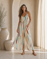 Sofi Long Jumpsuit // Brushlight Tie Dye