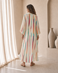 Elu Long Kimono // Brushlight Tie Dye