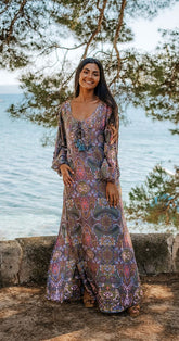 Leda Long Paisley Tunic