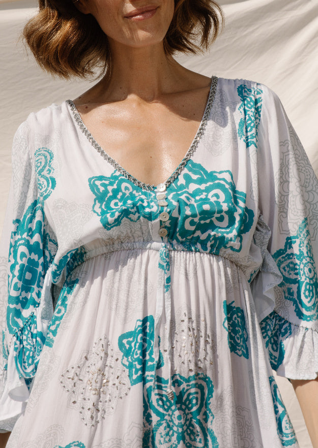 Georgette top tunic dress