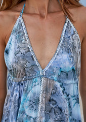 Deja Kleid // Bora Tie Dye - Blau