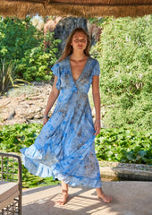 Rani Dress // Molí Tie Dye - Blue