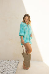 Merle Blouse // Abanico Print