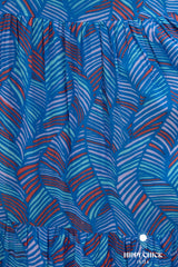 Prunella Midi Dress // Leaves print