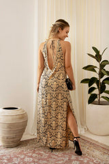 Clementine Long Dress // Tribal Print