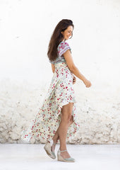 Abito Norah // Vadella Print - Crema