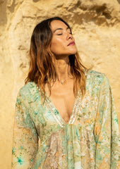 Faye Tunic Dress // Bora Tie Dye - Dorado