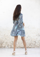 Abito a Tunica Faye // Bora Tie Dye - Blu