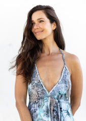 Deja Kleid // Bora Tie Dye - Blau