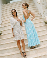 Brisa Multiwear Long Dress // Ocean Mandala Print