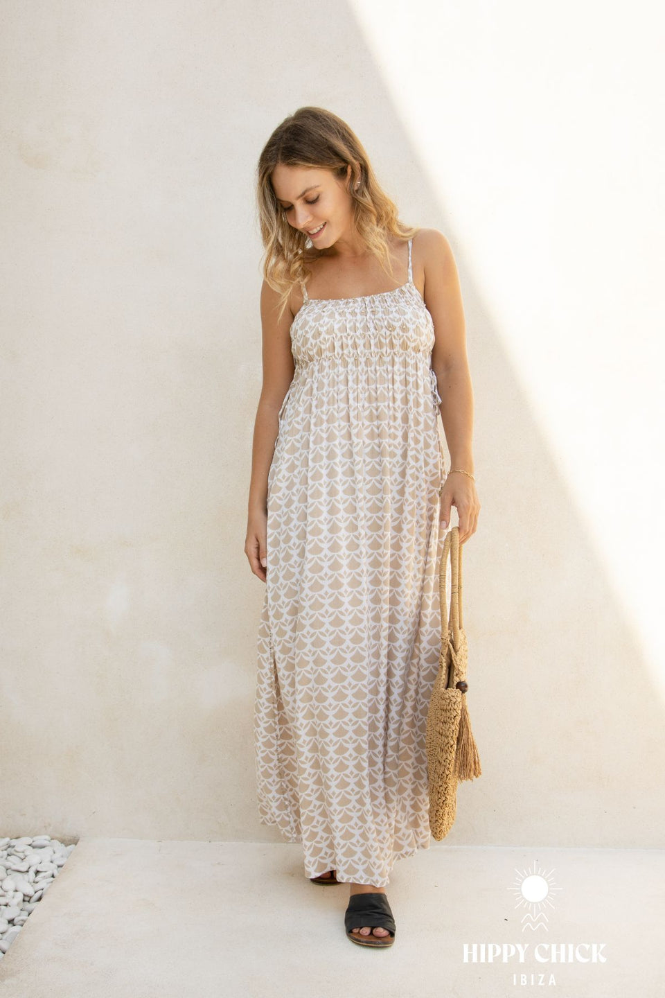 Sephora long dress // Abanico Print